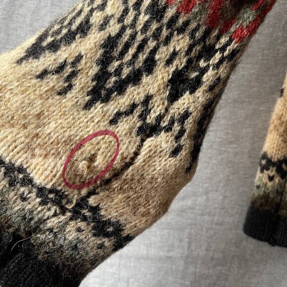 VTG Susan Bristol Southwestern Cardigan Wool Clasp Ski Aztec Grandmacore - Picture 4 of 6